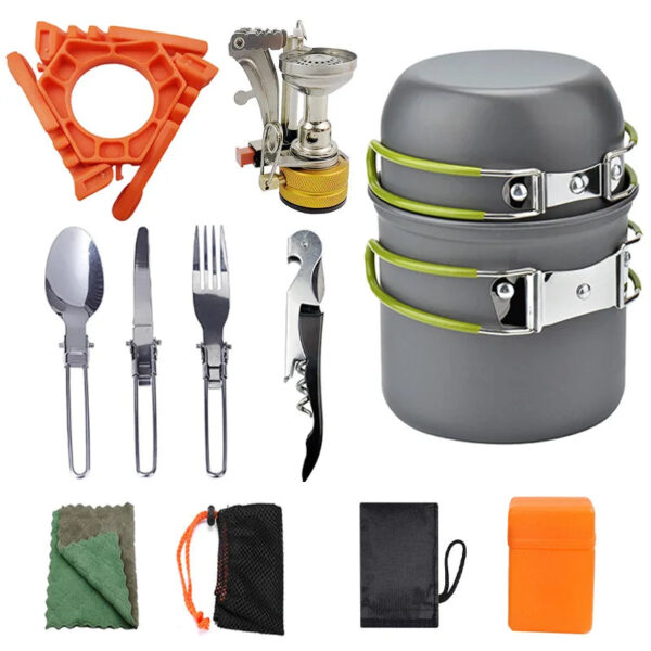 Compact & Durable Camping Cookware Set for Outdoor Adventure - Image 2