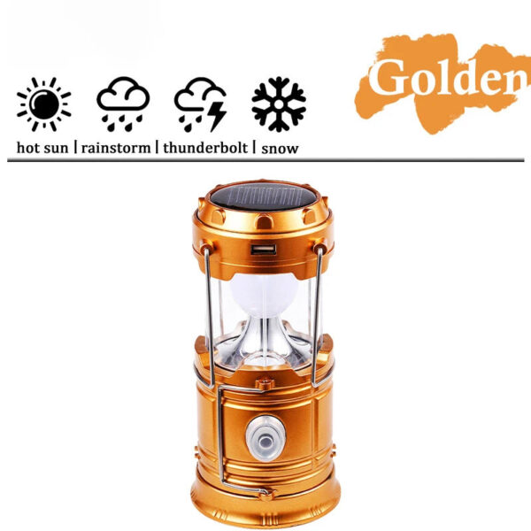 USB Rechargeable Waterproof Camping Lantern Outdoor Light Torch - Image 3