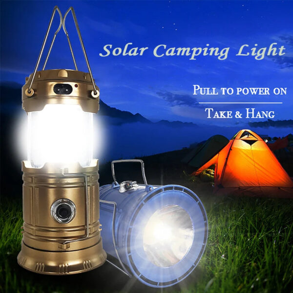 USB Rechargeable Waterproof Camping Lantern Outdoor Light Torch - Image 6