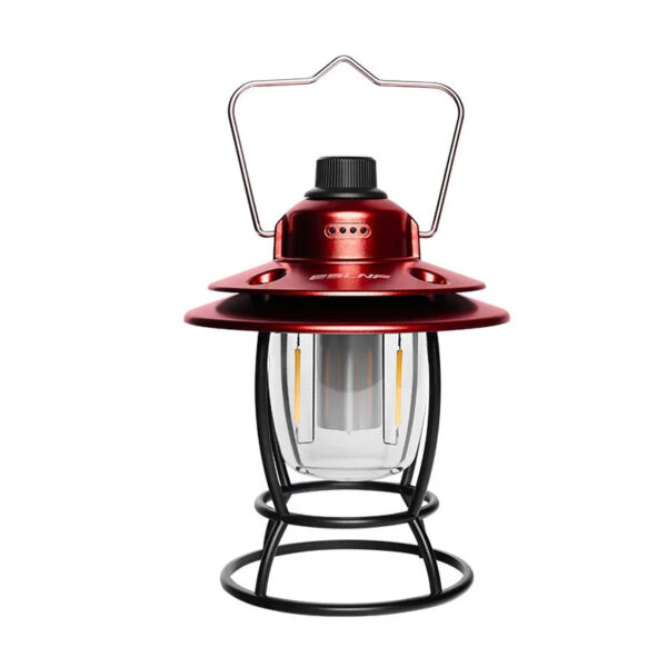 Lumen USB Rechargeable Retro LED Camping Lantern with Handle - Image 2