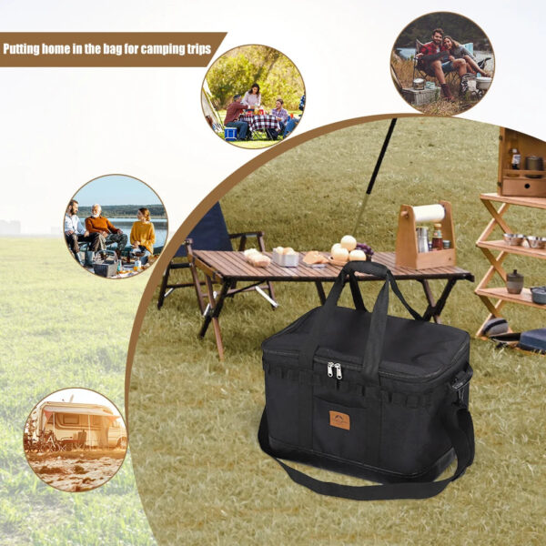 Large Outdoor Camping Storage Bag for Tools, Meal Prep, and Tableware - Ideal for Picnics and Travel - Image 4