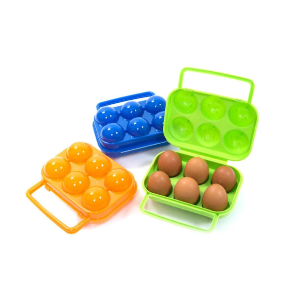 Portable Camping BBQ Egg Storage Box | Travel Kitchen Utensils | Outdoor Tableware - Image 4