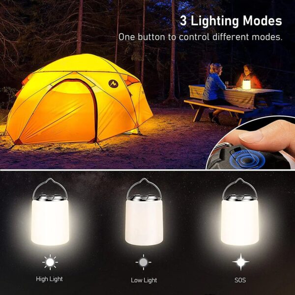 Rechargeable Camping Flashlight - 3000K Warm White, Waterproof Emergency Light for Camping & Hiking - Image 6